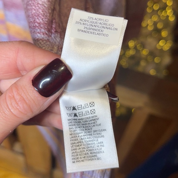 LUCKY BRAND Space Dye Malibu Open Front Cardigan Sweater with Hand Pockets S NWT - Picture 10 of 11